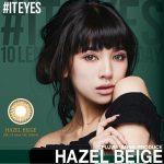 藤田杏奈プロデュースの本格的リアルハーフカラコン「IT EYES (#イットアイズ）」ヘーゼルベージュに度ありが追加登場！