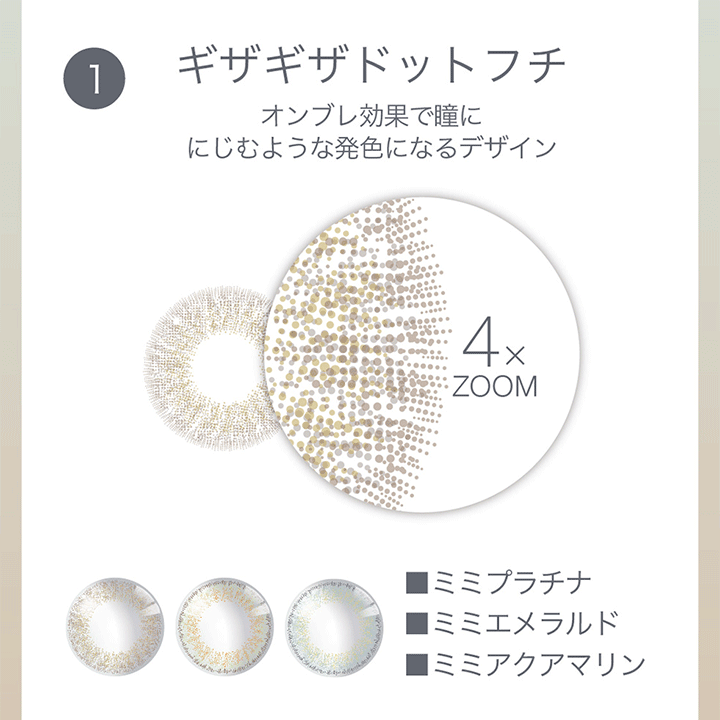 ピエナージュミミジェムのプラチナとエメラルドとアクアマリンのフチについて
