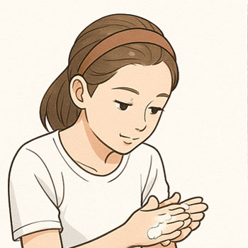コンタクトレンズ装着液の使い方