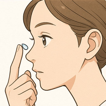 コンタクトレンズ装着液の使い方