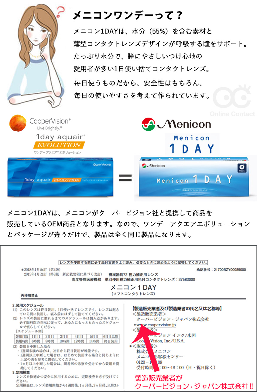 メニコンワンデー 4箱セット 【送料無料】 通販 オンラインコンタクト