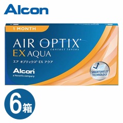 【送料無料＆300円割引】 エアオプティクス EX アクア (O2オプティクス) 6箱セット